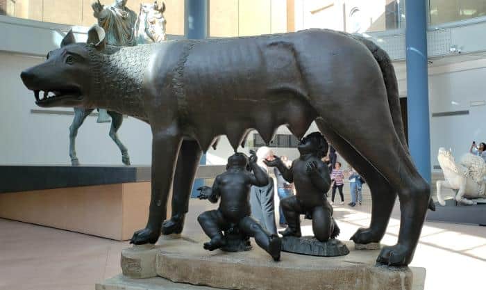 Capitoline Wolf - rome wolf symbol in Capitoline Museums